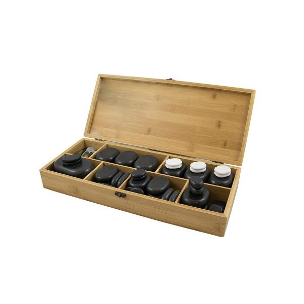 Coffret pierres chaudes CHELSEA (64 pièces)