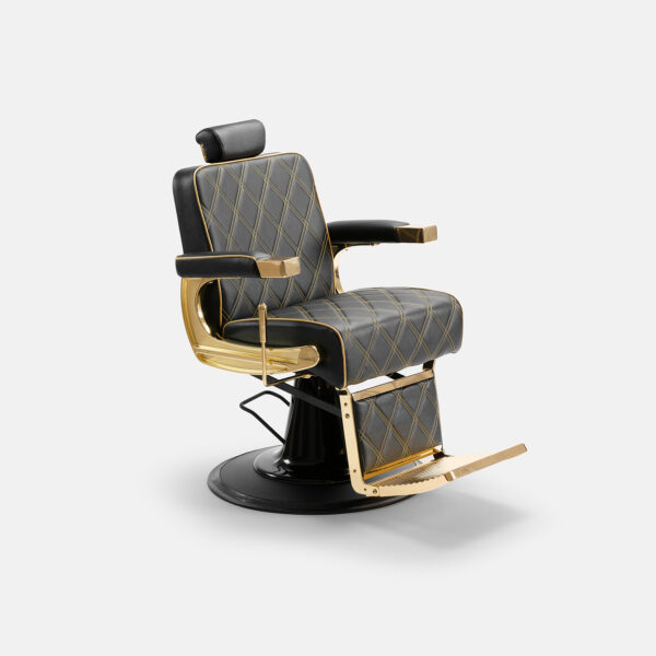 Fauteuil barbier pour salon de coiffure Lois Gold